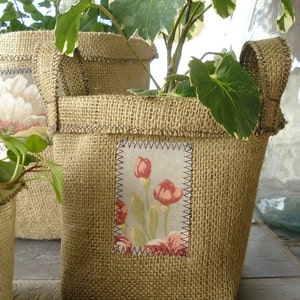 Container Sewing Pattern for Burlap Clay Pot Covers PDF ePattern image 5