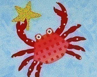 SALE - PDF e-Pattern Sea Creature Appliques Sewing Pattern