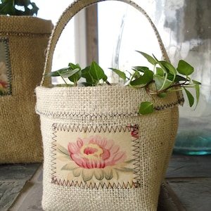 Container Sewing Pattern for Burlap Clay Pot Covers PDF ePattern image 4