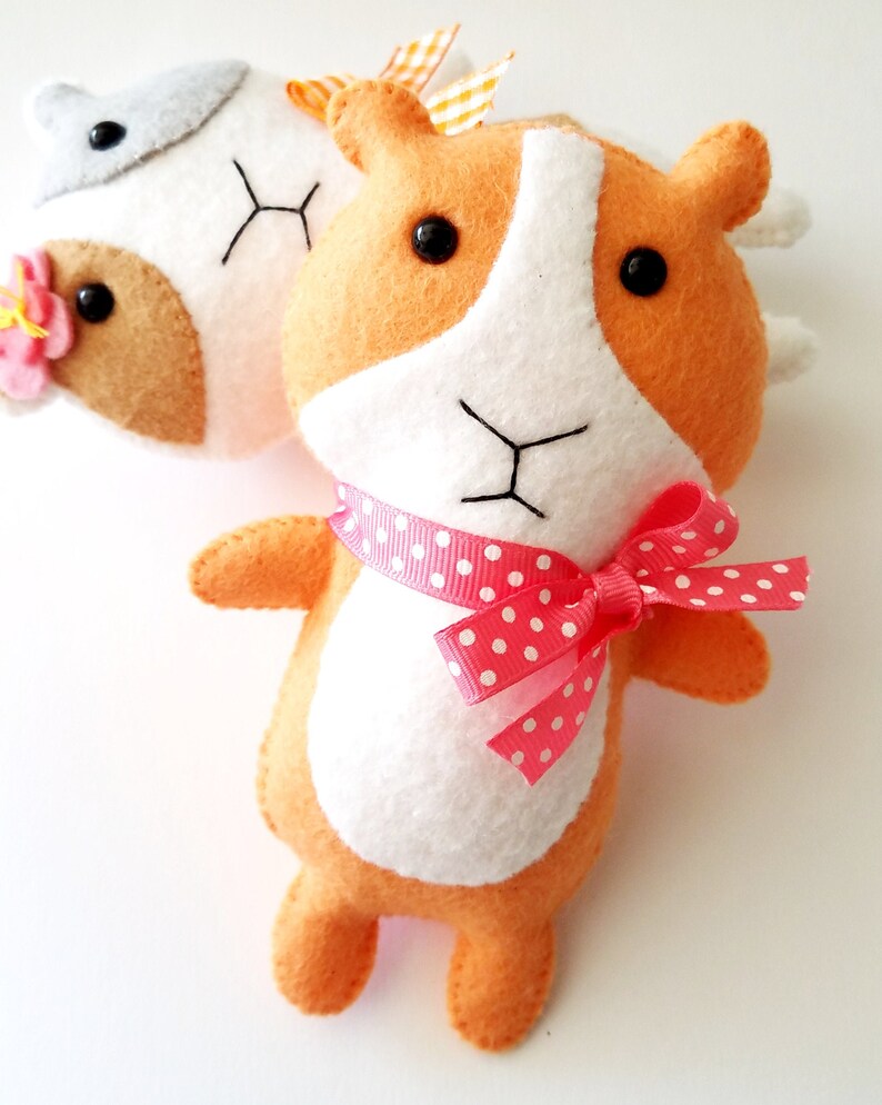 Felt Hamster Guinea Pig Pet Animal Softies Sewing Pattern Toy Etsy