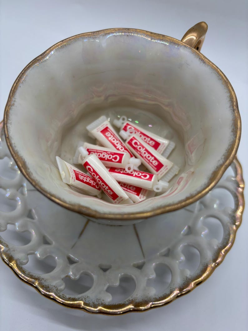 Mini Colgate Toothpaste Supe Rmini Mini Colgate Toothpaste 80’s Plastic Vintage Charms Set of 10 - Etsy