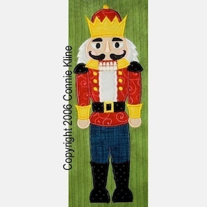 Christmas Standing Nutcracker applique-machine embroidery design INSTANT DOWNLOAD