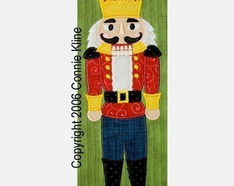 Christmas Standing Nutcracker applique-machine embroidery design INSTANT DOWNLOAD