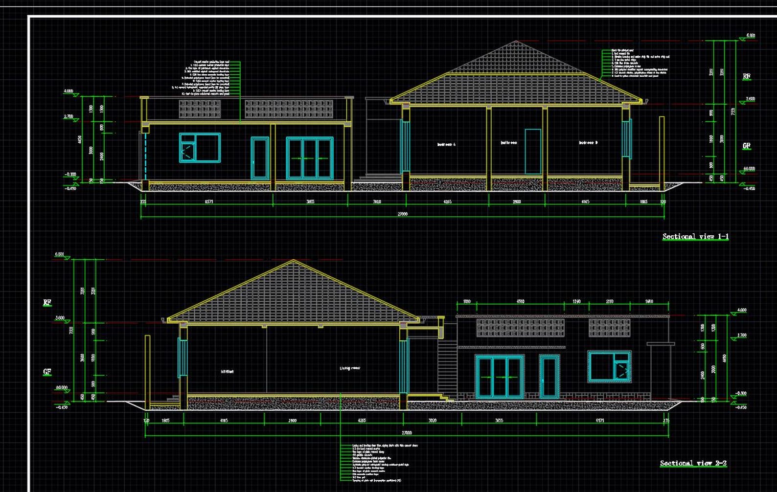 Modern 4 Bedroom House Plan: 2551 Sqft With CAD File (digital Download ...