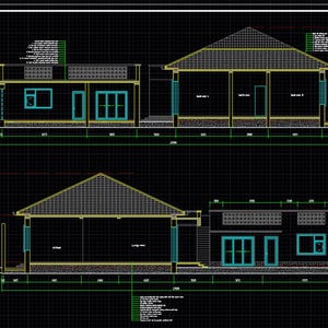 Plan De Maison De Ranch 1980 Pieds Carrés - 5 Chambres 3 Sdb Garage 3 Places - PDF