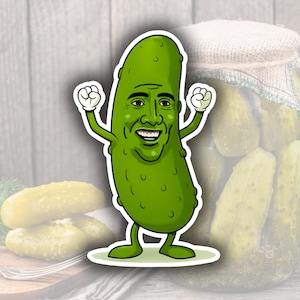Pickolas Cage Sticker – Funny Pickle Nicolas Cage Meme Vinyl Decal