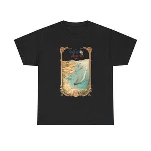 Vintage Golf von Amerika Karte Tee, bequeme Freizeitkleidung, ideal für Geschenk, Reisen, Abenteuer-Enthusiasten, Sommertage