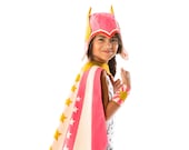 Super Hero Costume Pink, Girl Power, Strong Girl Costume, Wonder Woman, Powerful Girl, Cool Kid, Toddler Gift, Kids Gift, Kids Costume Play