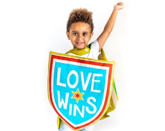 Superhero Shield for Kids, Love Wins Costume, Decor for Child Room