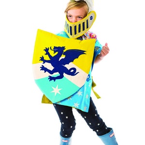 Dragon Knight Shield, Blue and Green Shield, Gift for Boys image 2