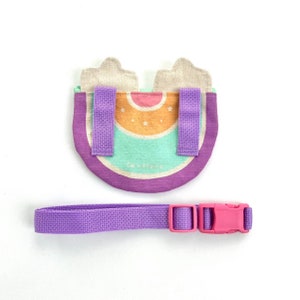 Pastel Rainbow Belt Bag, Belted Fanny Pack for Toddlers to Tweens, Graduation Present, Novelty Hip Bag, Crossbody Purse for Girl image 2