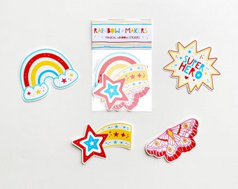 Rainbow Maker Stickers, Sun Catcher Stickers, Small Gift for Kids, Window Decal, Prism Sticker