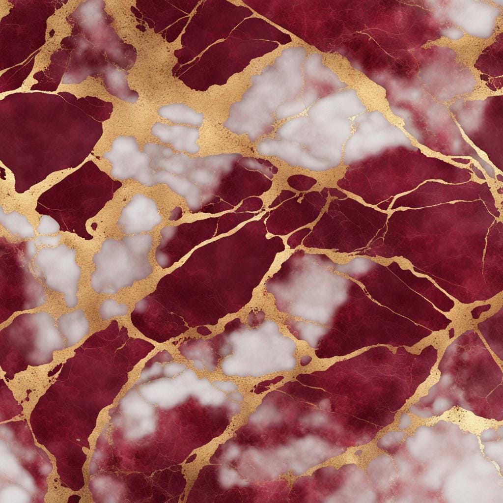Ruby Patern Ruby and Gold Marble Seamless Pattern Set (digital Download) - Etsy
