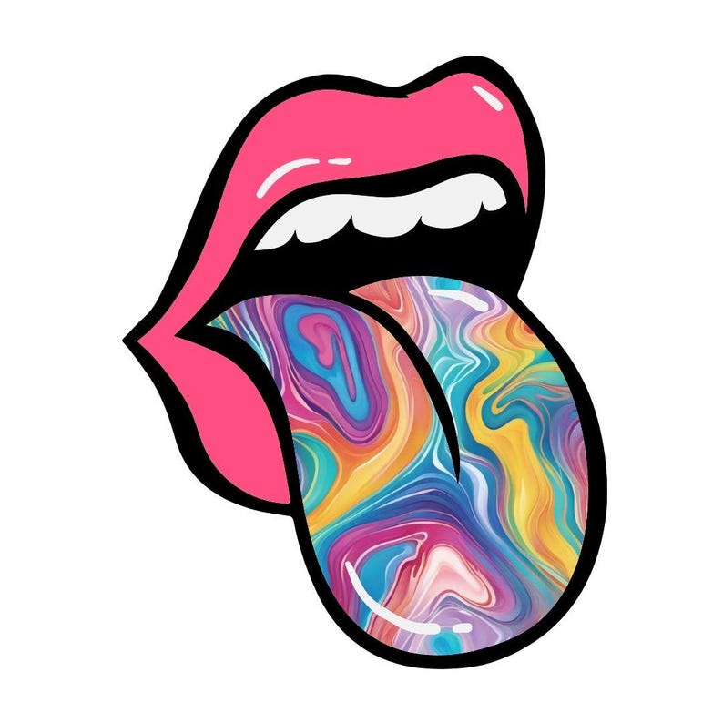 Tie Dye Lips PNG Clipart: Sublimation Designs (instant Download) - Etsy
