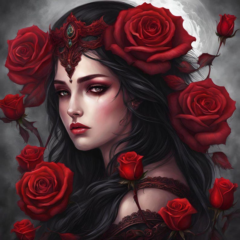 Vampire Beauty Set of 8 |seamless Patterns |instant Download ...