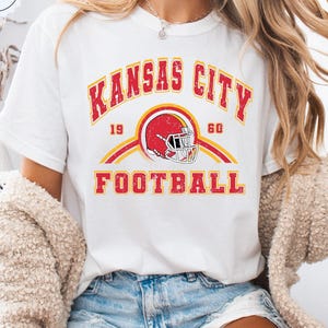 Vintage Kansas City Football Shirt, Kansas City Football Sweatshirt, Kansas City Gifts, Kansas City Womens Shirt, Chiefs Shirt