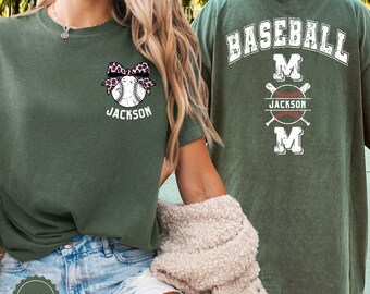 Custom Baseball Mom Shirt, Baseball Mom Sweatshirt, Baseball Mama Shirt, Baseball Mom Gifts, Game Day Tee, Mothers Day Gift