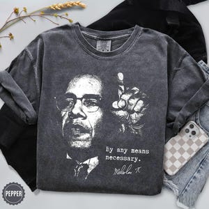 Malcom X Vintage Shirt, Comfort Comfort African American Art Sweat Sweatsirt, Malcom-X Gift For Her,