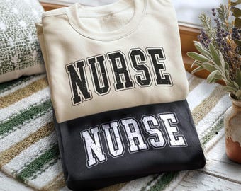 Comfort Colors® Nurse Shirt, Nurse Sweatshirts For Women, Registered Nursing T-Shirt, RN Sweatshirt Gift