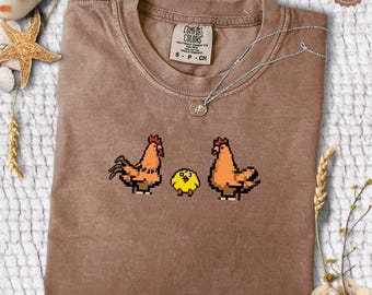 Stardew Valley Shirt, Stardew Valley Chicken Sweatshirt, Stand out with Gaming-inspired Fashion, Handcrafted Gaming Apparel, Valley Shirt