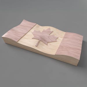 Bandera de Canadá -Archivo-STEP STL 3D