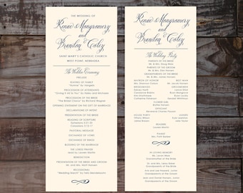printable wedding programs wedding ceremony programs etsy