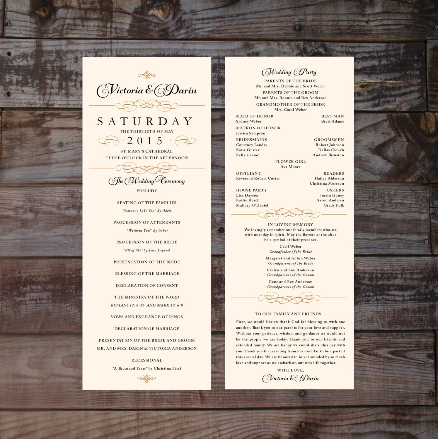 Wedding Programs Wedding Program Template Wedding Ceremony Etsy Wedding Programs Wedding Program Template Wedding Ceremony Etsy