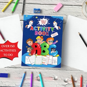 Activity Book for Kids ages 4-8: Mazes Activity book For kids Age 4,5,6,7,8 Tracing Numbers, Tracing Letters, Spot the difference and More