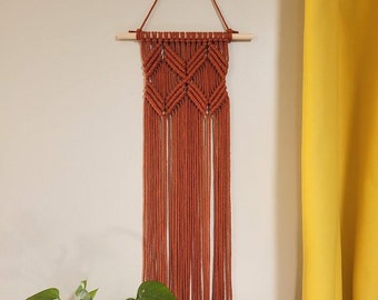 Macrame Wall Hanging | Handmade Cotton Fiber Art | Bohemian Wall Decor | Living & Bedroom Decor