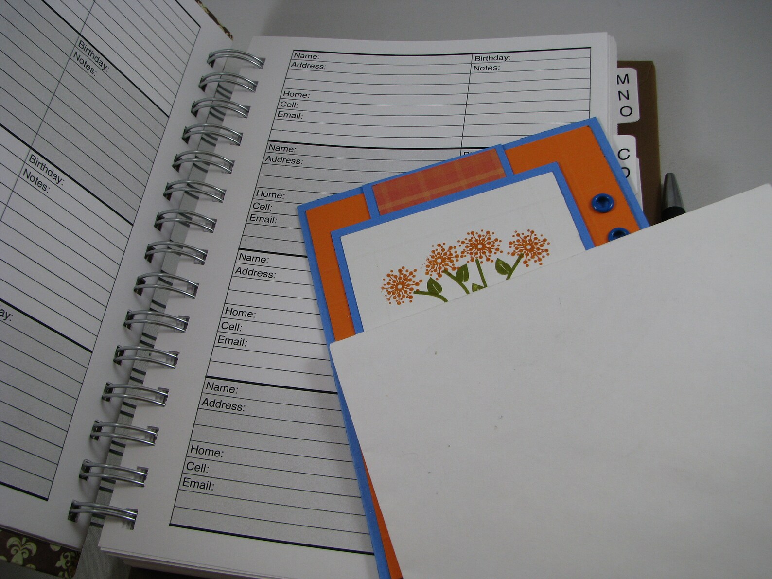 Address Book Unique Address Book Address Book With Tabs Etsy