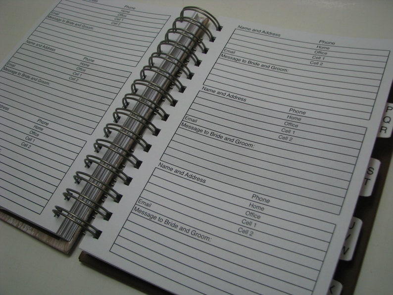 Wedding Guest Address Book Wedding Keepsake Wedding Guest Etsy