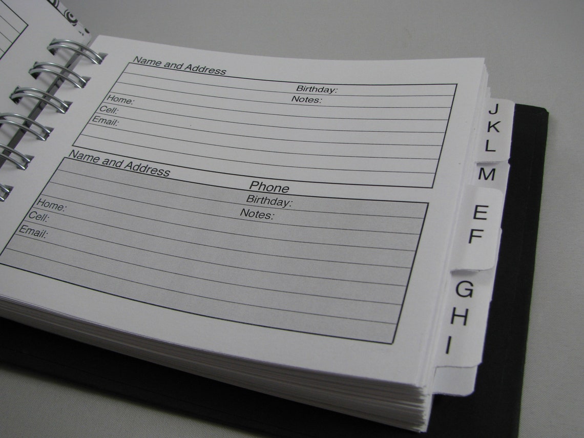 Address Book Mini Address Book Pocket Size Address Etsy