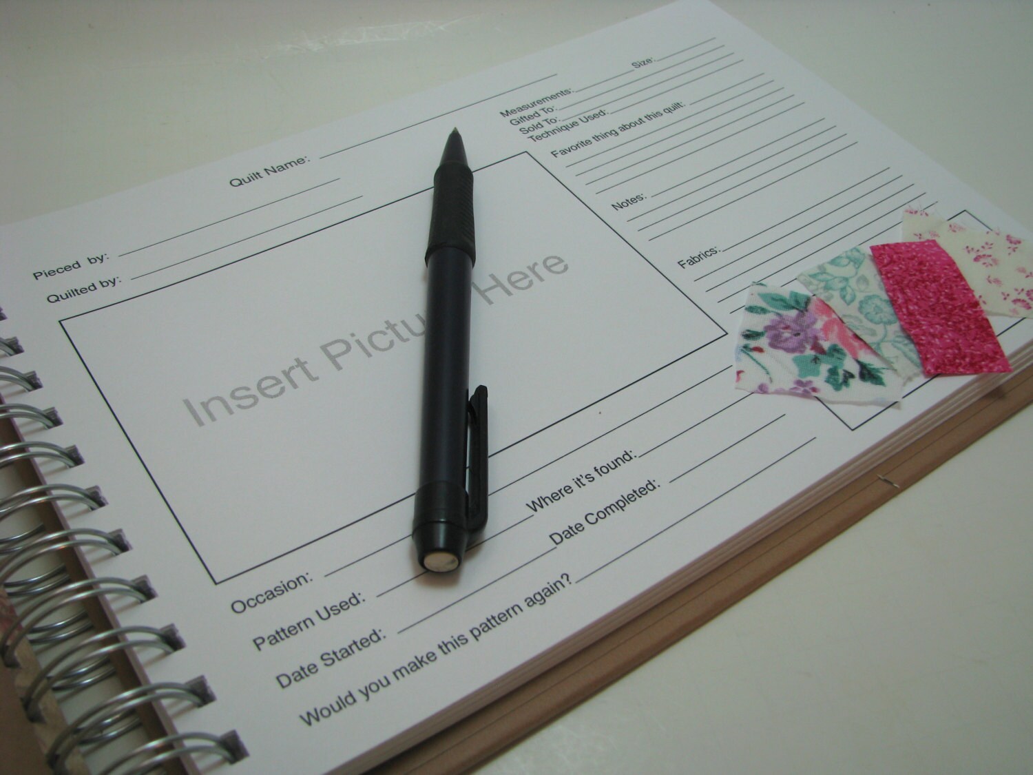 Quilter's Journal Memory Book Quilt Notebook Quilt Etsy