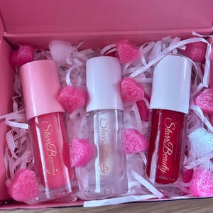 Glossy Shine Trio Lip Bundle|Moisturizing&Nourshing|Cruetly-Free| Flavoured lipoil| Lipgloss set|