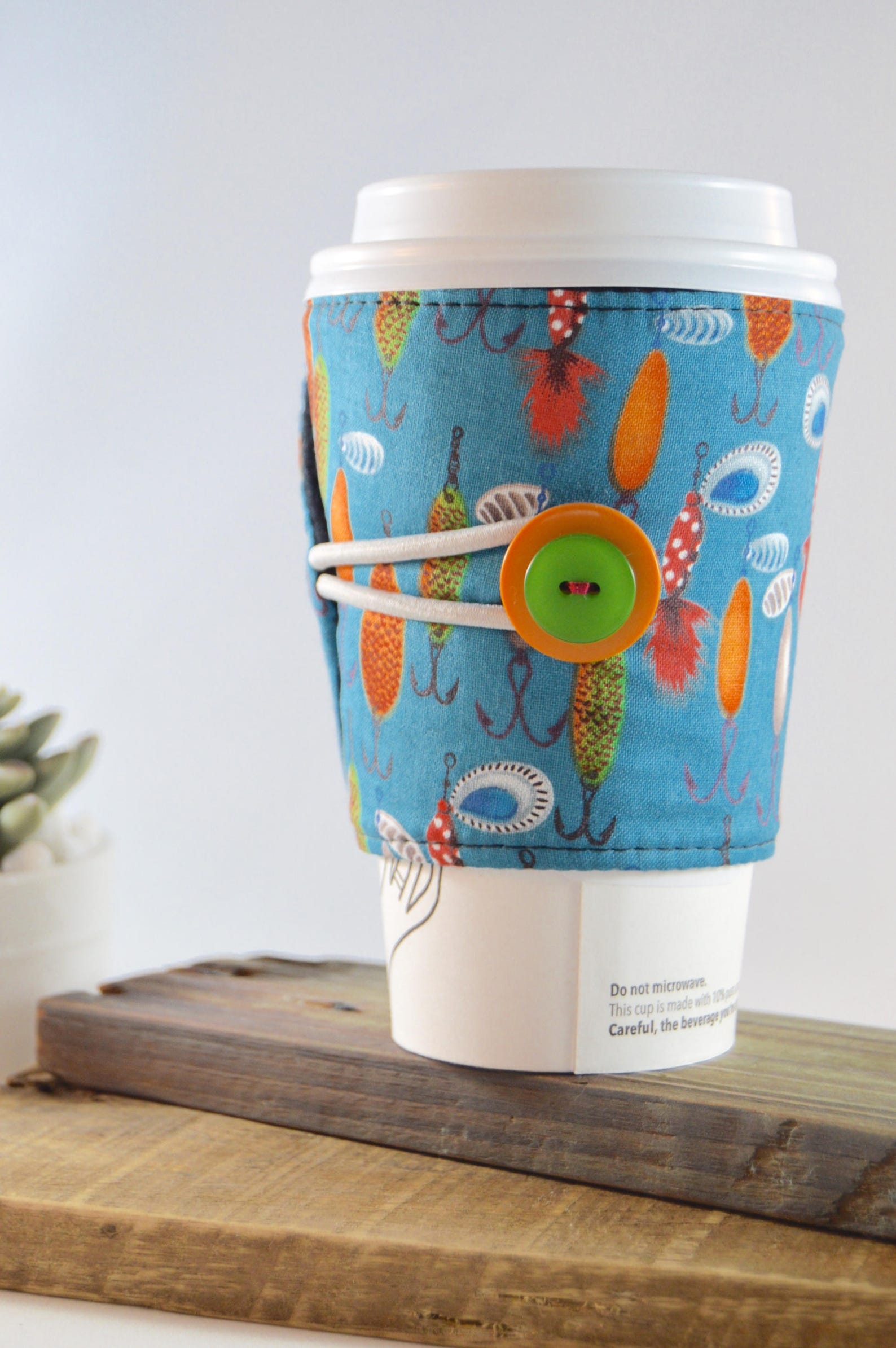 Fishing Lure Cup Cozy for Tapered Cups Novelty Travel To Go Etsy