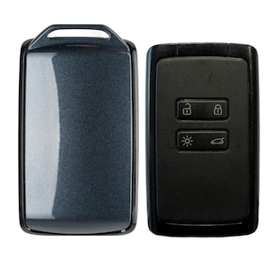 TITANIUM GREY CLIO 5 Key case cover accessory key protection hands-free card compatible with Renault Dacia made in France
