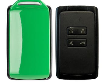GREEN POP R5 Hands-free card key shell compatible with Renault Dacia made in France