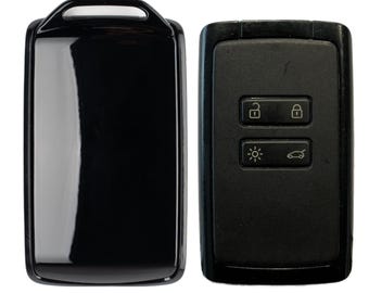 DEEP BLACK Alpine A290 Key Cover Case Key Protector Accessory Hands-Free Card Key Protection Compatible with Renault Dacia Made in France