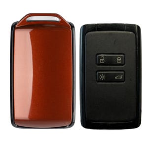 BROWN TERRACOTTA DACIA Jogger Key Cover Key Protector Accessory Hands-free Card Protection Compatible with Renault Dacia Made in France