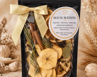 House Blessing Simmer Pot Kit | Home Blessing Ritual | Stovetop Potpourri | Housewarming Gift | New Home Simmering Pot|Crystal & House Charm
