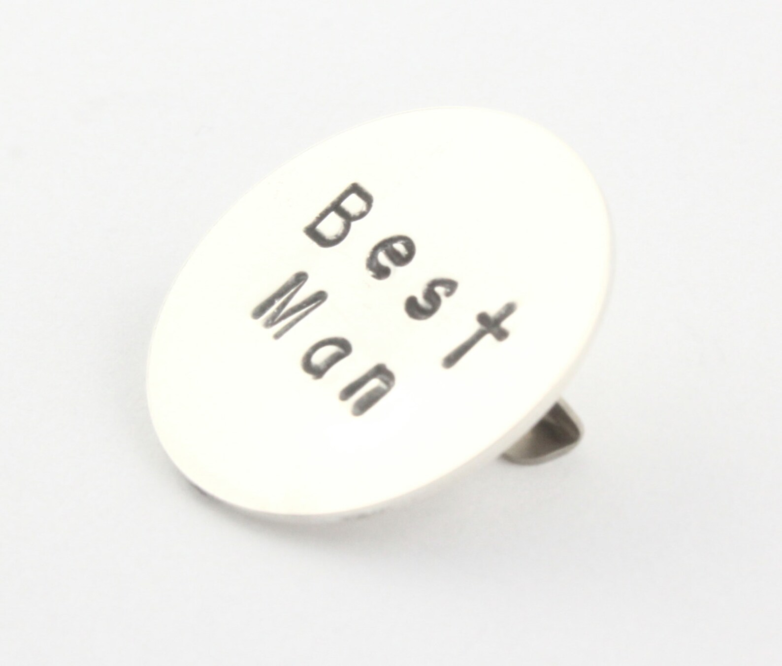 Personalized Best Man Lapel Pin Custom Hand Stamped Pin Etsy