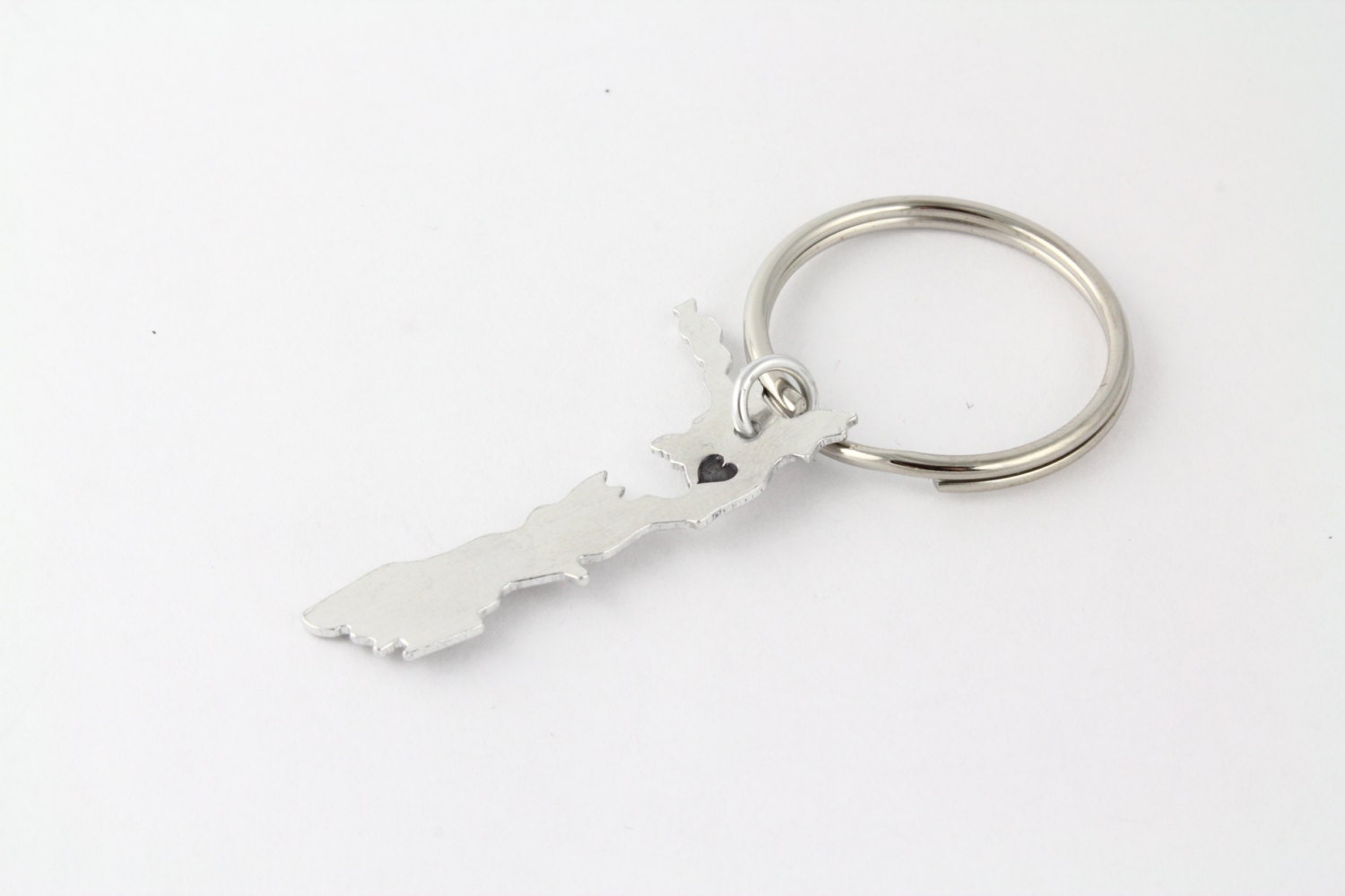 Personalized New Zealand Keychain Hand Stamped New Zealand Etsy