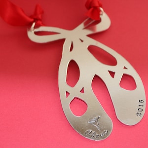 Ballet Shoes Christmas Ornament - Nutcracker Gift - Ballerina Ornament - Ballet Ornament - Dancer Ornament - 2021 Ornament - Dance Gift