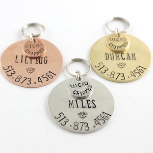 Dog Tag - Cat Tag - Pet Identification - Pet Tag ID - Custom Dog Tag - Dog Collar Tag - Cat Collar Tag - Personalized ID - Custom Pet Tag