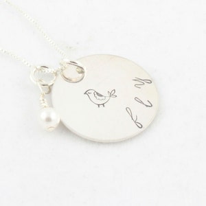 Fly Necklace - Graduation Gift - Sterling Silver Necklace - Graduation Necklace - Bird Necklace - Personalized Gift for Graduate - Custom