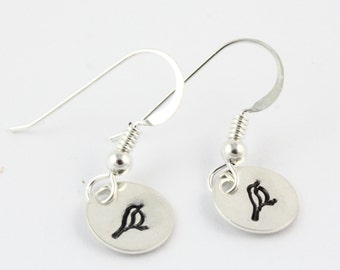 Bird Earrings - Song Bird Earrings - Sterling Silver Earrings - Dangle Earrings - Drop Earrings - Bird Lover Gift - Earrings For Teen