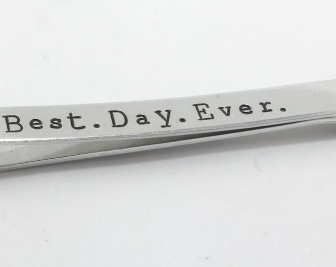 Personalized Tie Bar Men's Tie Bar Custom Tie Bar Etsy