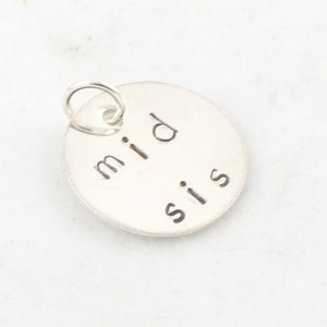 Little Sister and Big Sister Necklaces Sister Gifts New Baby Gifts Sibling Sterling Silver Gifts Christmas Gift image 4