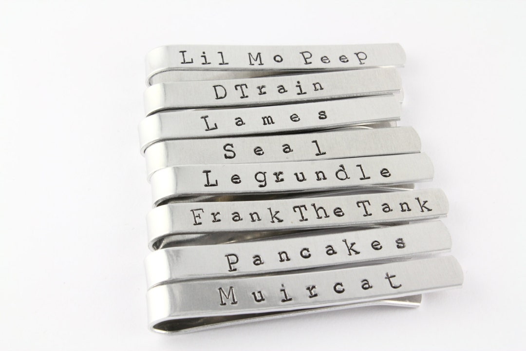 personalised tie bars
