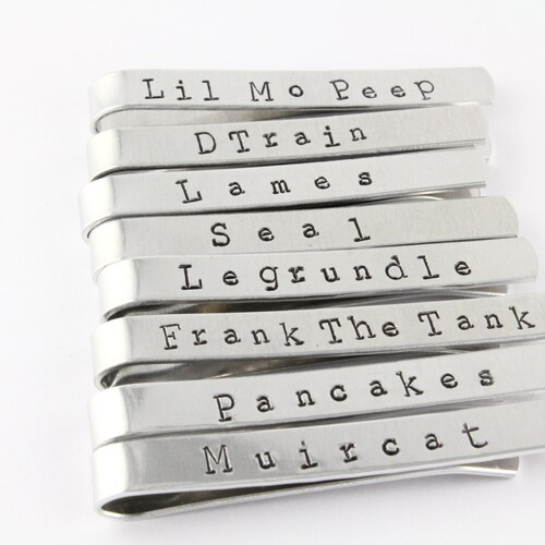 Personalized Tie Bar Men's Tie Bar Custom Tie Bar Etsy